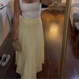 abercrombie and fitch yellow maxi